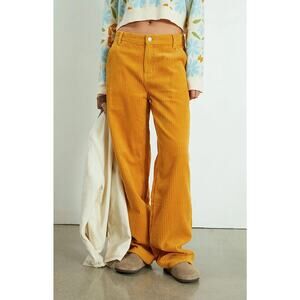 Pacsun gold corduroy carpenter pants sz 25 boho cord women's